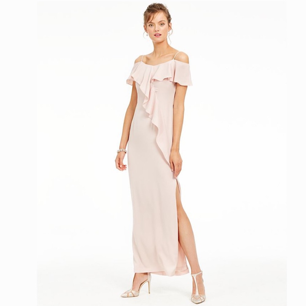 Adrianna Papell Blush Bridesmaid Dress- Petite size